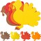 4E's Novelty 24 Pack Foam Turkey Cut Outs Shapes 8 Inch – Thanksgiving Crafts for Kids, Preschool, Toddlers, DIY Turkey Craft Kit, Fall Classroom Bulletin Board Decorations, Bulk Arts and Crafts